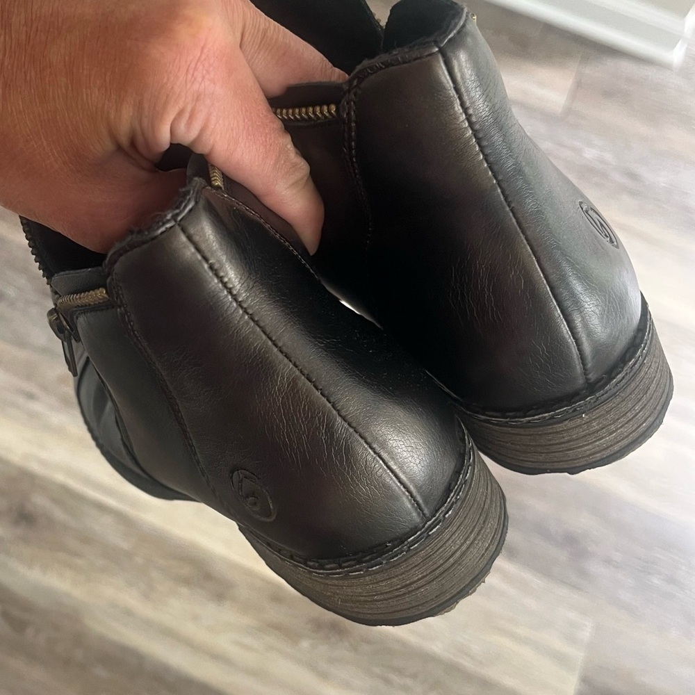 Remonte Chandra 80 Women's Leather Chelsea Ankle Boots size 8 Block Heel new - Picture 8 of 13